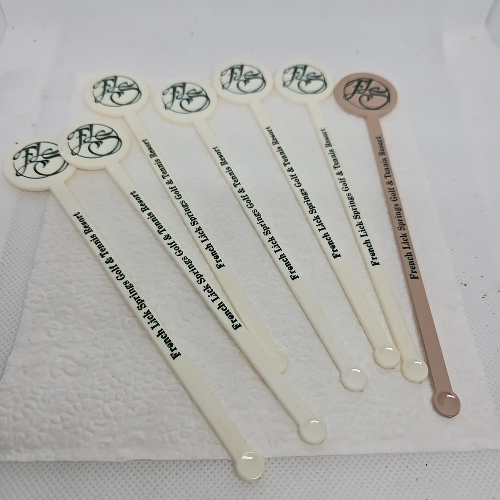 French Lick Springs Golf Tennis Resort Drink Stir Swizzle Sticks Indiana Lot 7